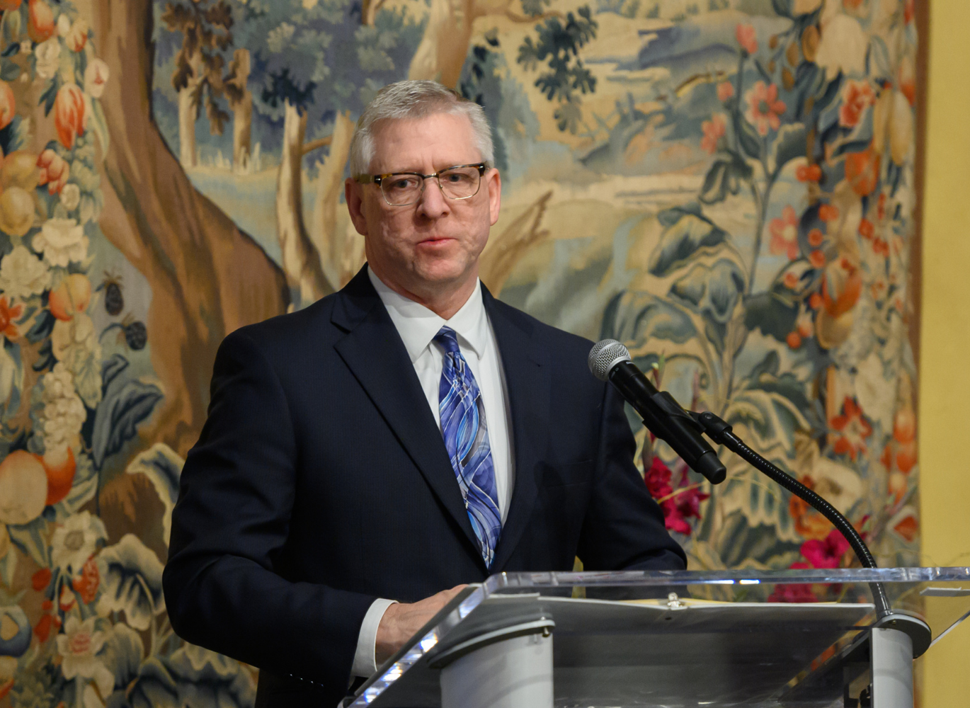 Photo of the speaker for NTCF event which names the professional advisor of the year